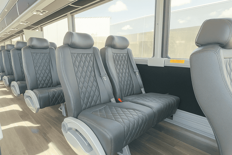 interior of Coach Bus Alhambra charter bus