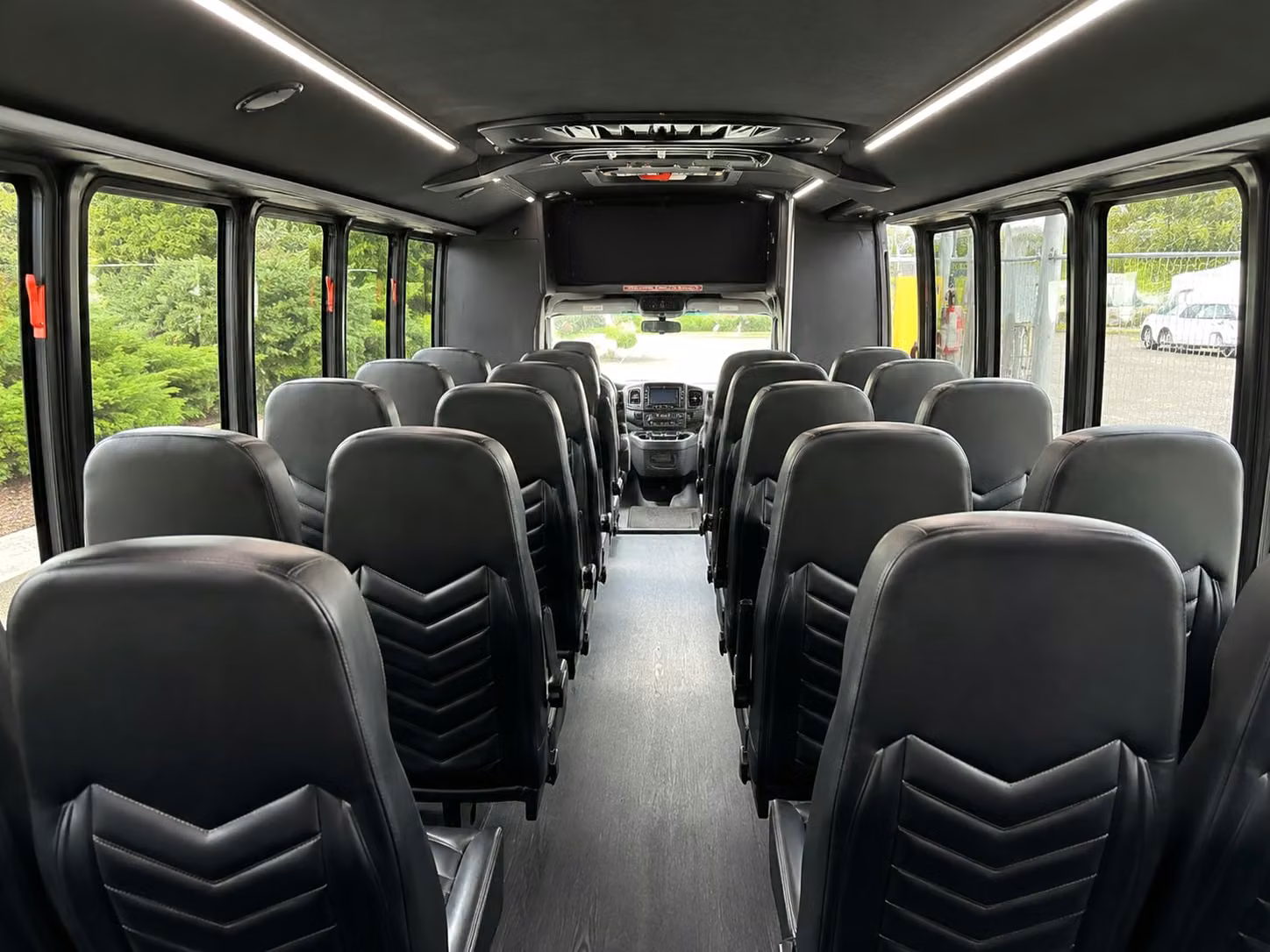 15 passenger minibus interior