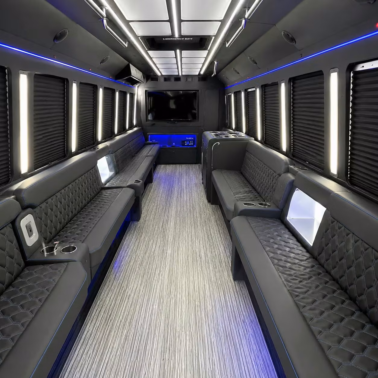 prom night party buses in alhambra keep the energy going all the way to the venue